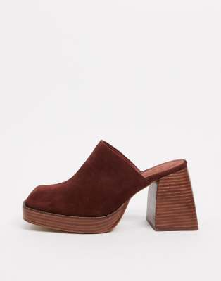 asos heeled mules