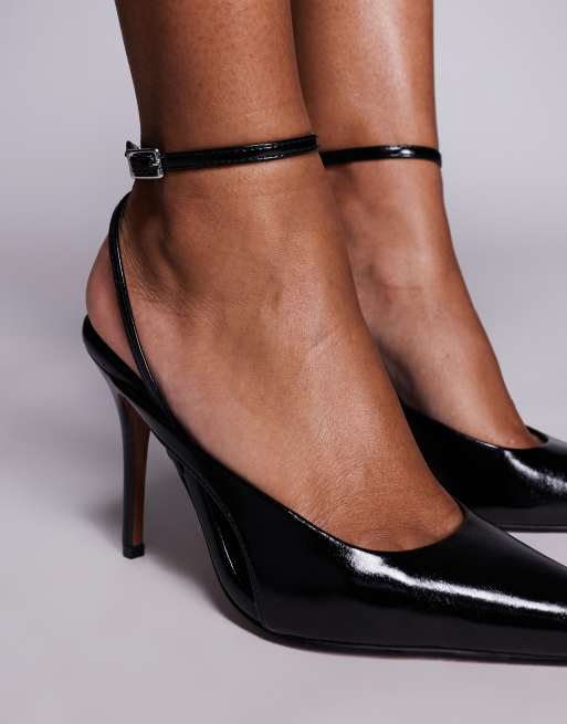 ASOS DESIGN – Pamela – Schuhe in Schwarz mit Cut-outs und hohem Absatz, 4 von 4