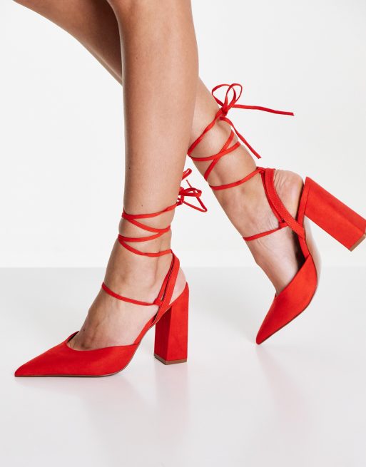 Asos hot sale red shoes