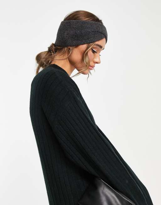 ASOS DESIGN - Pandebånd med snoning foran i koksgrå 