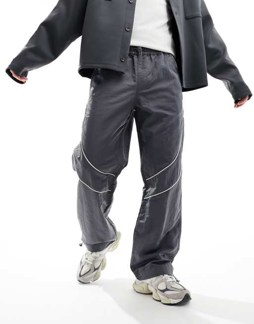 Track Pants with Piping