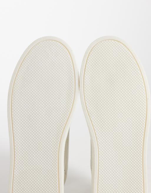 ASOS DESIGN panelled sneakers in off white leather, 5 of 5