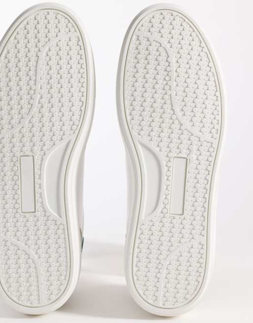 ASOS DESIGN panelled trainer in white and beige, 4 of 5