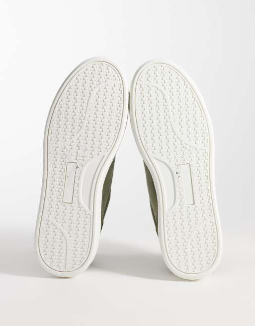 ASOS DESIGN panelled trainers in khaki mix, 4 of 5