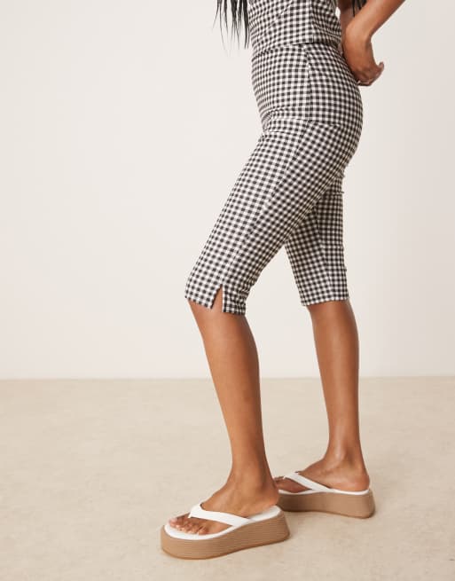 ASOS DESIGN - Pantacourt d'ensemble avec carreaux vichy et fente sur les côtés, 4 de 5