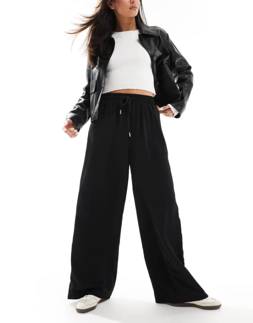 ASOS DESIGN Pantalon à enfiler avec fermeture éclair sur le côté
