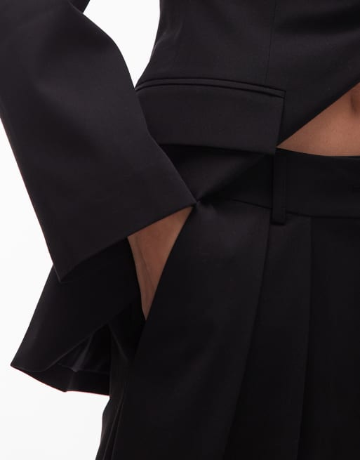 ASOS DESIGN - Pantalon à pinces ajusté avec taille haute - Noir, 5 de 5