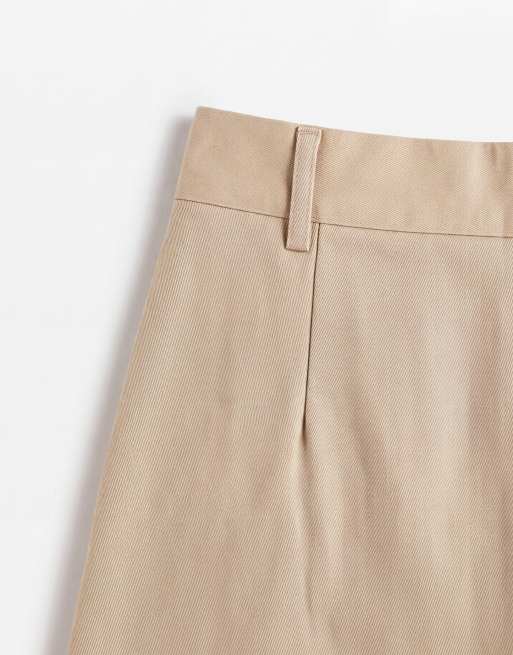 ASOS DESIGN pantalon à taille basse et jambe horseshoe en ensemble coordonné pierre, 9 de 9