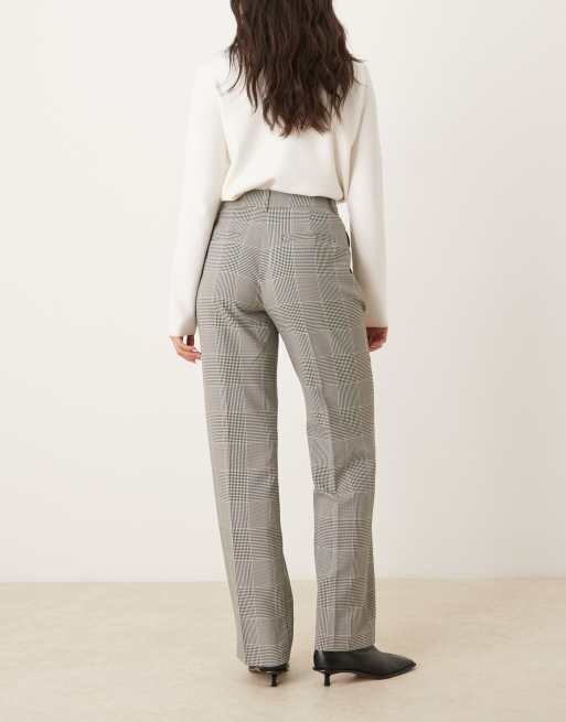 ASOS DESIGN - Pantalon ajusté à pinces avec taille haute et motif à carreaux, 4 de 5