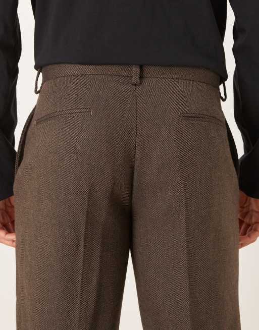 ASOS DESIGN - Pantalon ajusté coupe droite - Marron foncé, 4 de 5