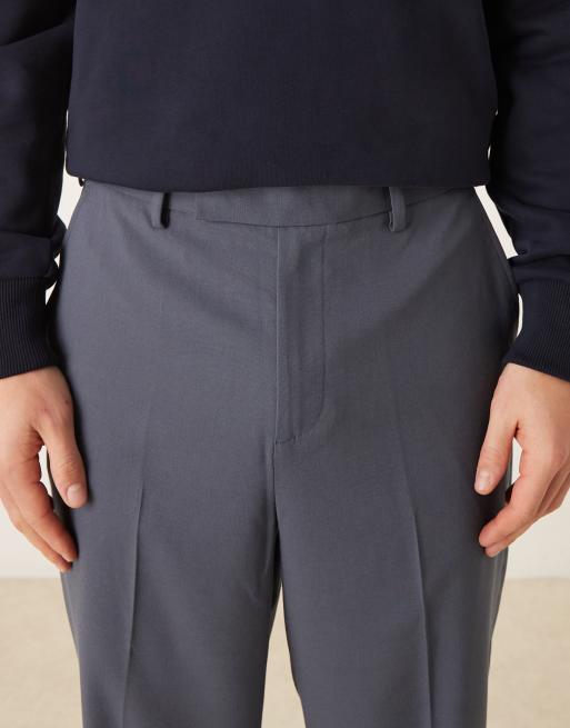 ASOS DESIGN - Pantalon ajusté décontracté coupe fuselée - Bleu marine, 4 de 5