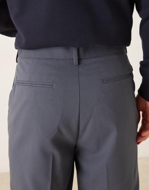 ASOS DESIGN - Pantalon ajusté décontracté coupe fuselée - Bleu marine, 5 de 5