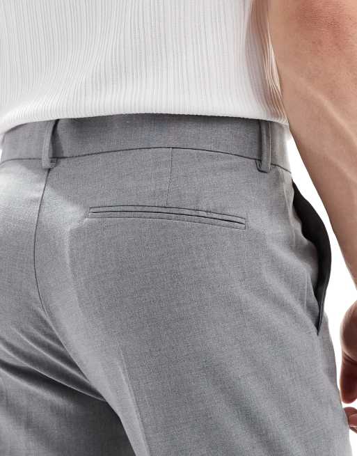 ASOS DESIGN - Pantalon ajusté élégant - Gris, 3 de 5