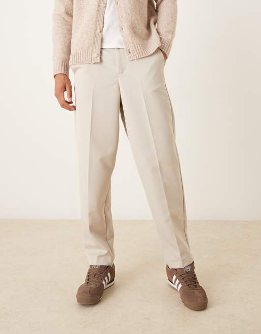 ASOS DESIGN - Pantalon ajusté et décontracté avec poche - Gris