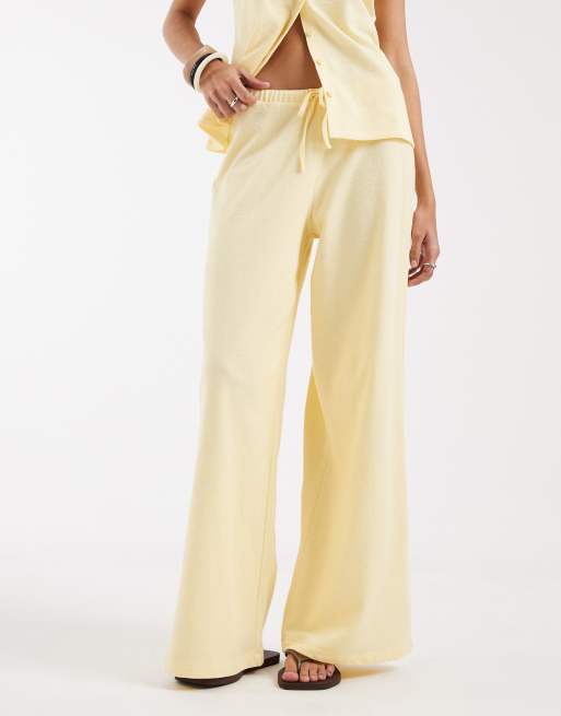 ASOS DESIGN - Pantalon ample d'ensemble en tissu texturé - Babeurre, 2 de 5