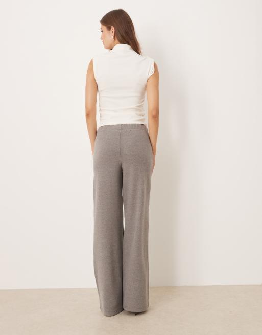 ASOS DESIGN - Pantalon ample d'ensemble en tissu ultra-doux - Gris, 4 de 5