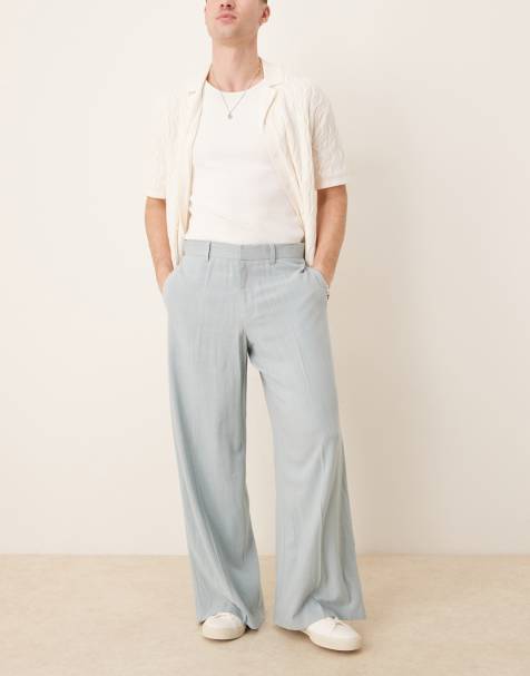 ASOS DESIGN - Pantalon ample élégant - Bleu - view 1
