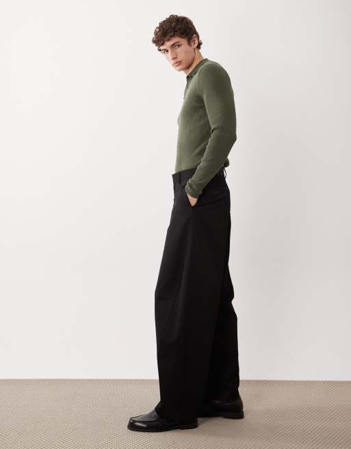 ASOS DESIGN - Pantalon ample élégant - Noir, 3 de 5