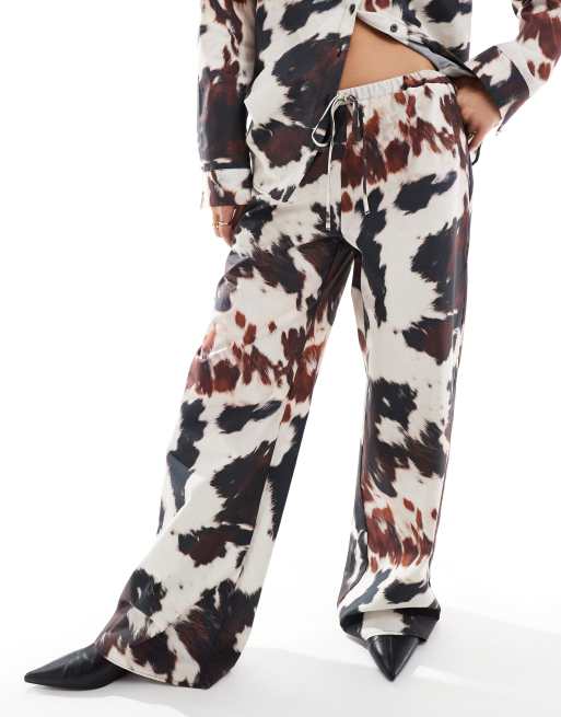 Pantalon Large Pantalon Avec Motif ASOS DESIGN Pantalon Ample En