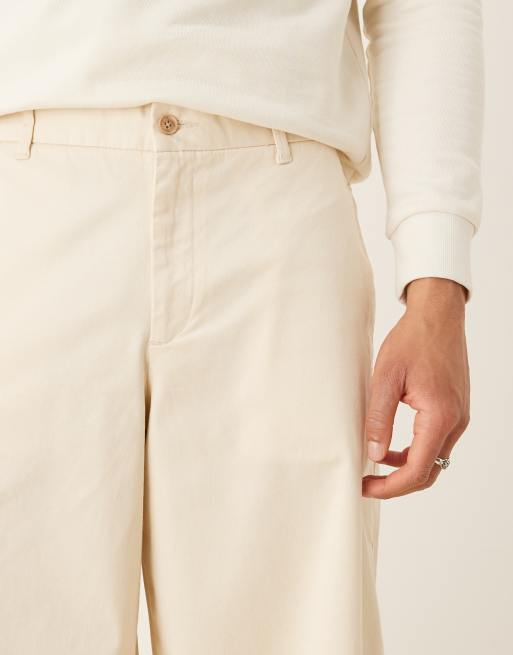 ASOS DESIGN - Pantalon ample en sergé - Écru, 5 de 5