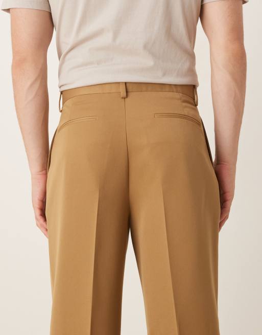 ASOS DESIGN - Pantalon ample et élégant avec plis creux - Camel, 5 de 5