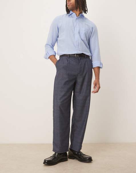 ASOS DESIGN - Pantalon ample et élégant style skate - Bleu - view 1