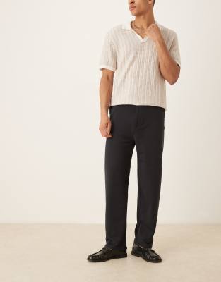 ASOS DESIGN - Pantalon ample habillé coupe style skateur - Noir - view 1