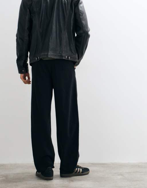 ASOS DESIGN pantalon ample noir à taille élastiquée, 5 de 5