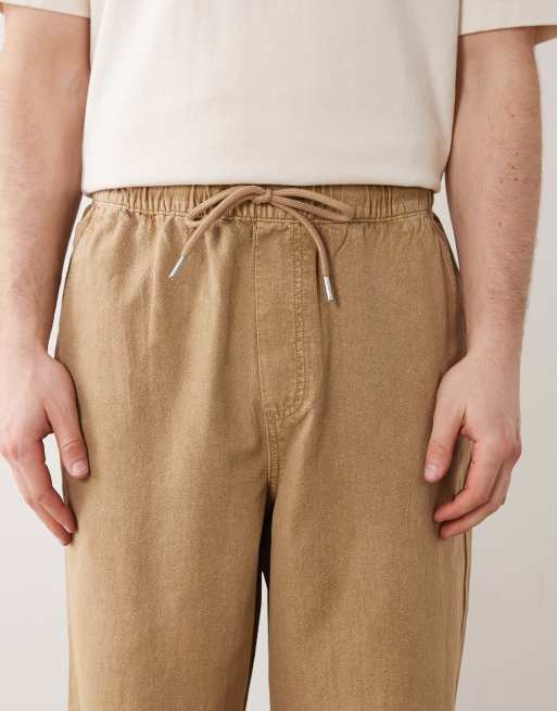 ASOS DESIGN pantalon ample texturé beige, 5 de 5
