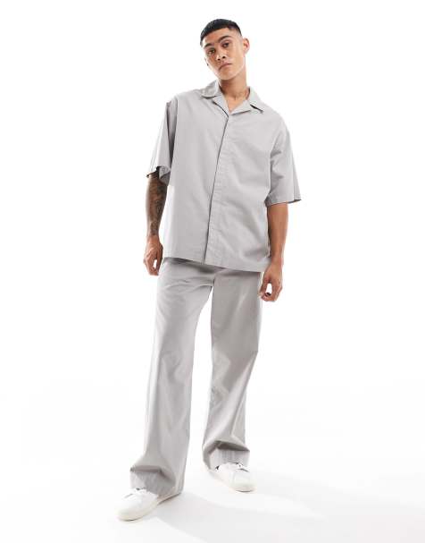 ASOS DESIGN - Pantalon baggy ample d'ensemble à taille élastique - Neutre - view 1