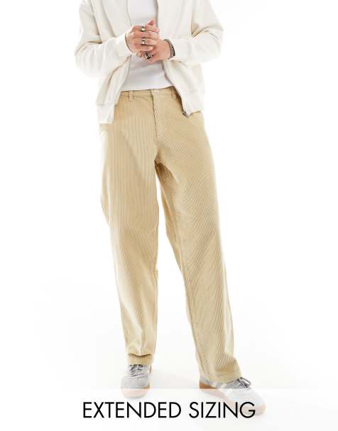 ASOS DESIGN - Pantalon baggy en velours côtelé - Taupe - view 1