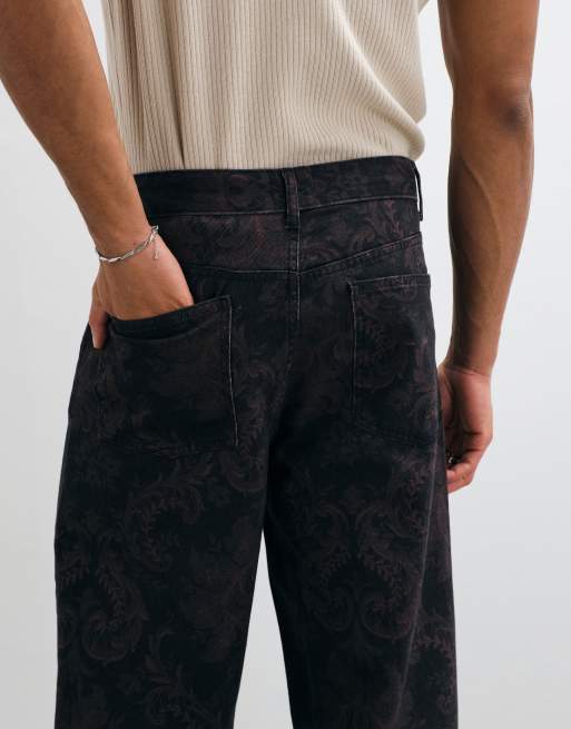 ASOS DESIGN pantalon baggy imprimé cachemire, 2 de 5