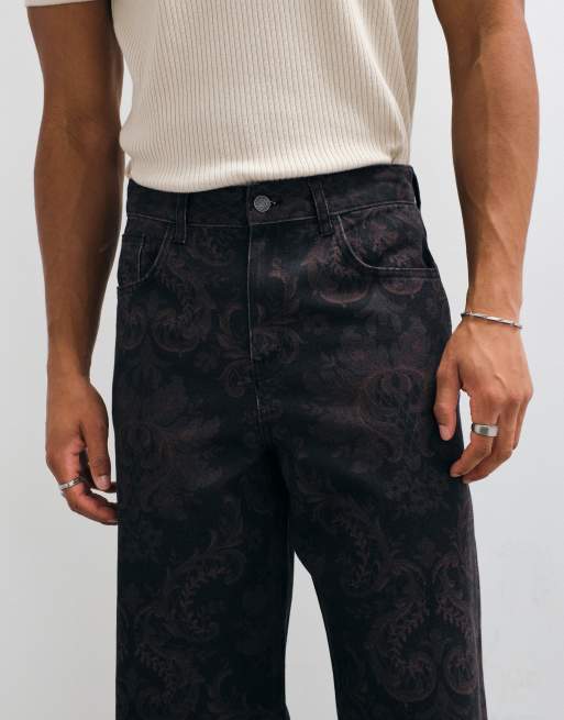 ASOS DESIGN pantalon baggy imprimé cachemire, 3 de 5