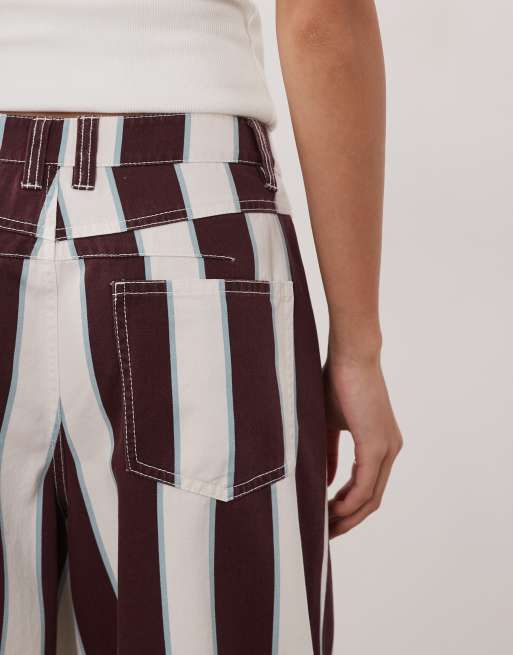 ASOS DESIGN - Pantalon barrel à rayures, 4 de 5