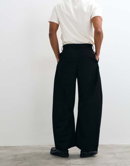 ASOS DESIGN pantalon barrel ajusté noir, 5 de 5