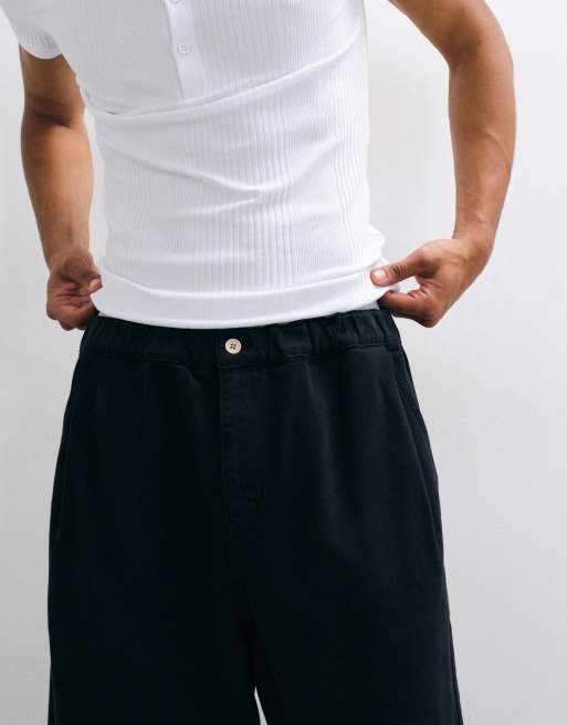 ASOS DESIGN pantalón barrel con pinzas en marrón, 3 de 5