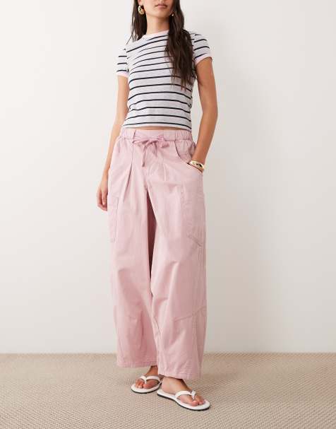 ASOS DESIGN - Pantalon bouffant à enfiler - Rose - view 1