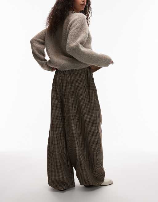 ASOS DESIGN - Pantalon bouffant à micro carreaux, 4 de 5