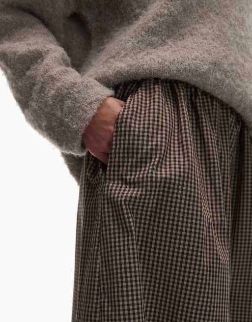 ASOS DESIGN - Pantalon bouffant à micro carreaux, 5 de 5
