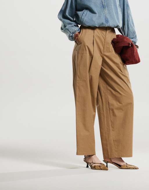 ASOS DESIGN - Pantalon bouffant avec poches - Camel, 5 de 5