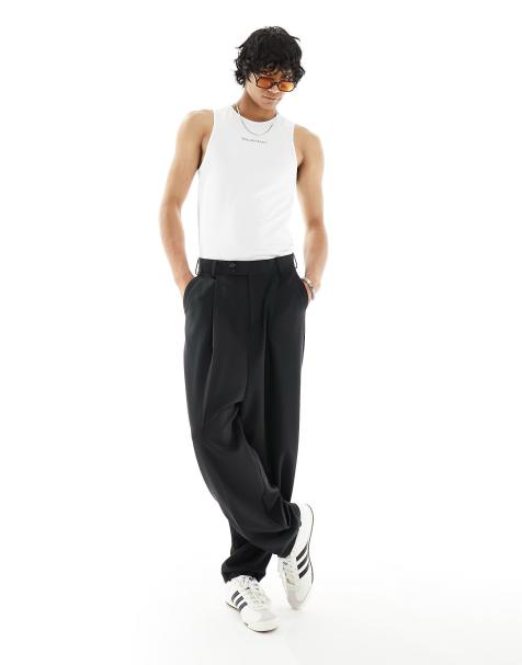 ASOS DESIGN - Pantalon bouffant habillé - Noir - view 1