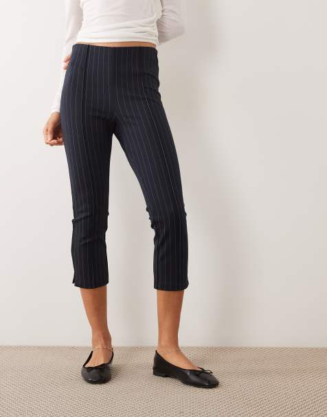 ASOS DESIGN - pantalón capri de raya diplomática - view 1