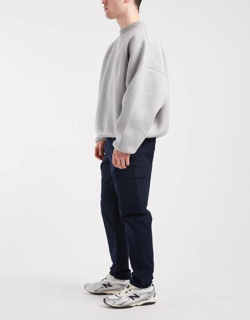 ASOS DESIGN - Pantalon cargo ajusté à enfiler en tissu ripstop - Bleu marine, 3 de 5