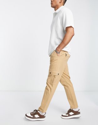 asos beige cargo pants