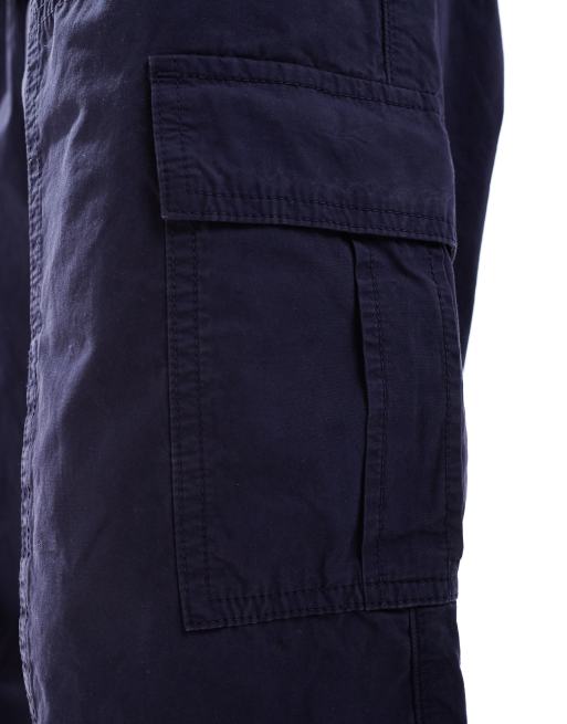 ASOS DESIGN - Pantalon cargo ample - Bleu marine, 3 de 5
