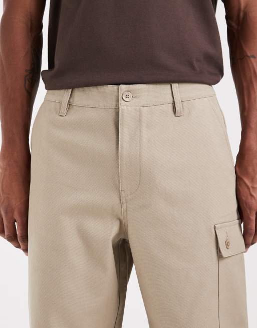ASOS DESIGN - Pantalon cargo baggy d'ensemble coupe oversize - Beige, 5 de 5