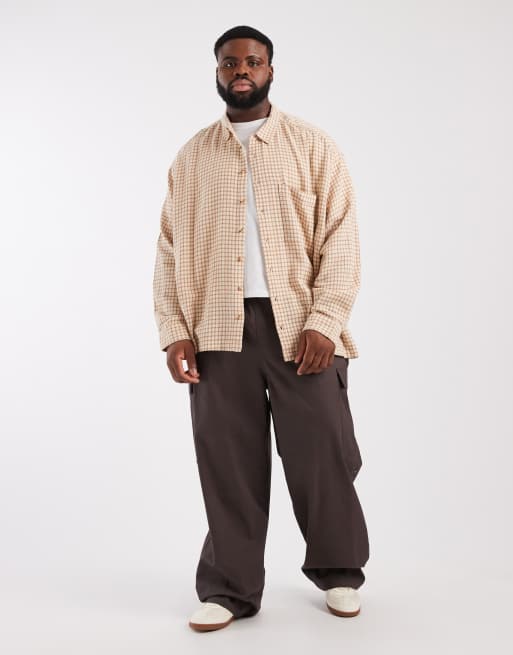 ASOS DESIGN - Pantalon cargo baggy - Marron, 2 de 5