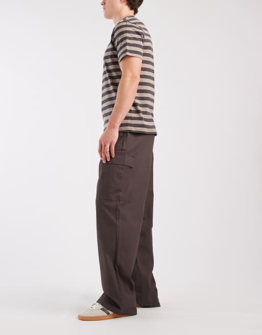 ASOS DESIGN - Pantalon cargo baggy - Marron, 4 de 5