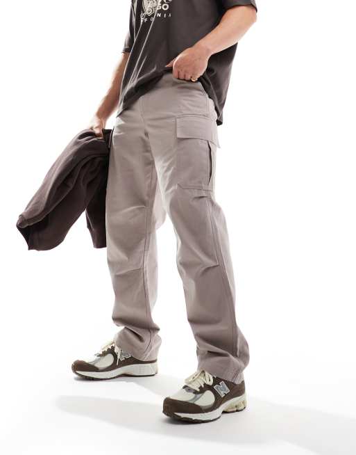 ASOS DESIGN - Pantalon cargo baggy - Mauve
