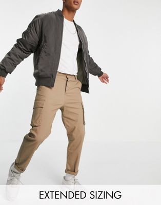Pantalons et chinos Design - Pantalon cargo décontracté - Taupe